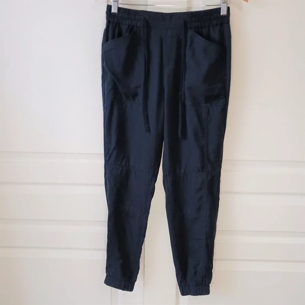 Banana Republic Women's Navy Lyocell Utility Joggers Size XS